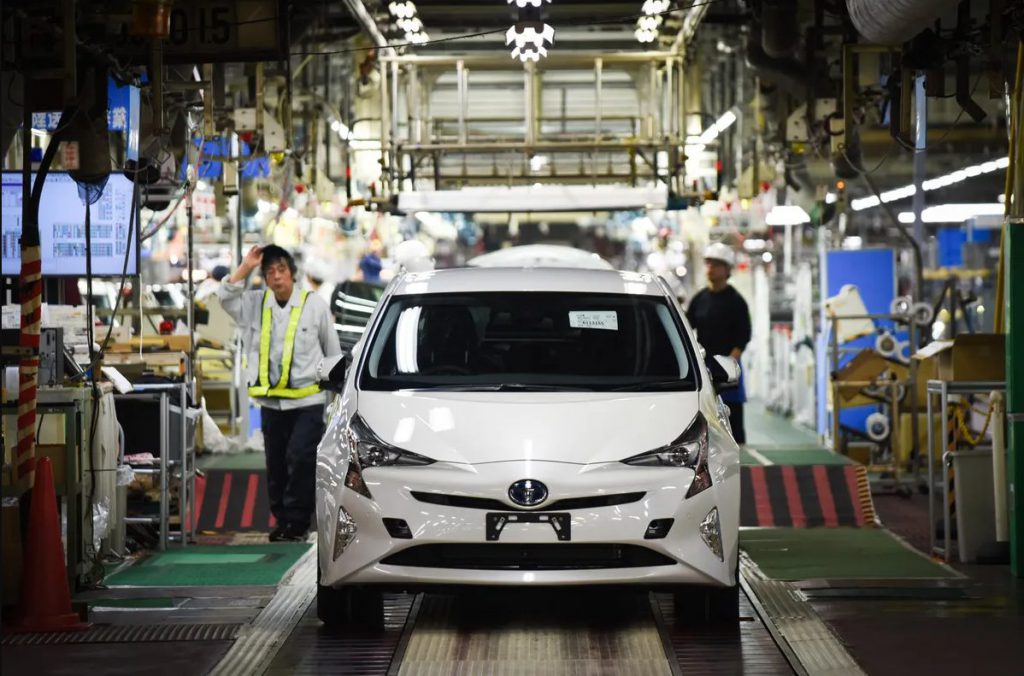 Toyota manufacturing assembly line