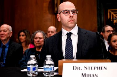 Stephen Miran testifying at Senate Banking Committee hearing