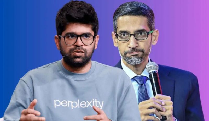 perplexity indian ai firm google chrome sundar pichai alphabet sale offer 34.5 billion