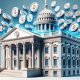 White house with digital USD