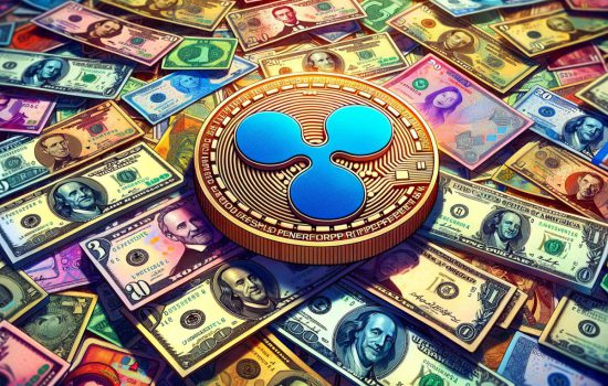 XRP LOGO WITH MONEY
