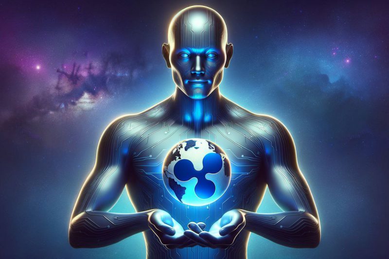 Futuristic xrp logo