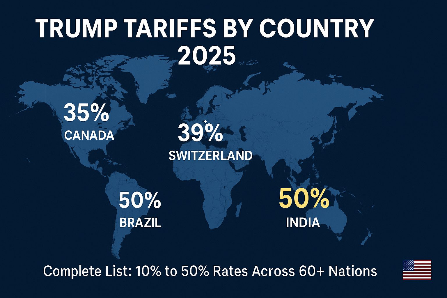 List of Trump Tariffs by Country: Latest Update Reveals Top Hits