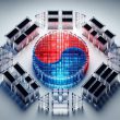 south korea flag crypto blocks