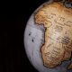 Africa on globe