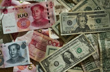 YUAN AND DOLLAR BILLS