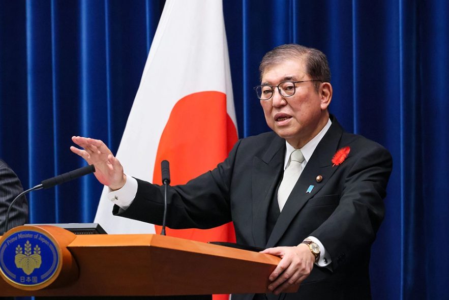 Ishiba Shigeru at his first press conference