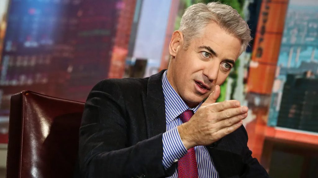 Bill Ackman during a media interview discussing his investment strategy and portfolio decisions