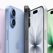 iPhone 17 in multiple color options displayed in a fan arrangement