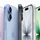 iPhone 17 in multiple color options displayed in a fan arrangement