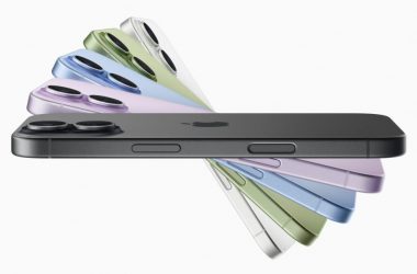 Side-by-side comparison of different iPhone 17 models in various colors