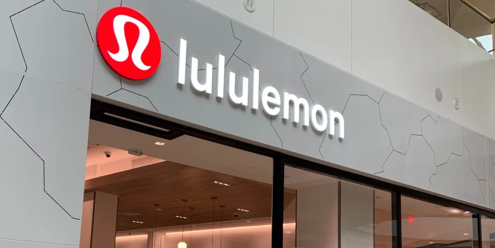 Lululemon store front with logo