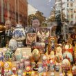 Putin Xi cardboard elements in a shop SCO 2025