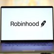 robinhood logo on screen