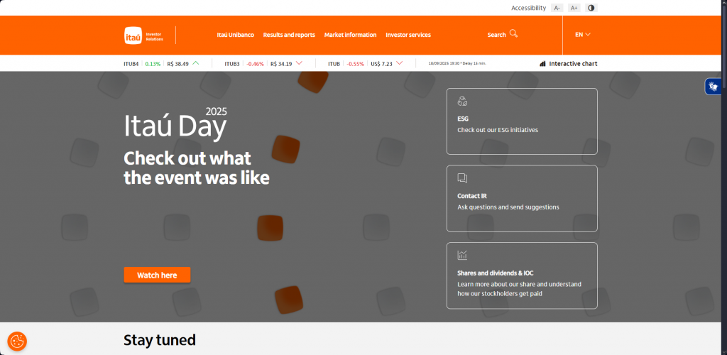 Itaú Day 2025 event banner