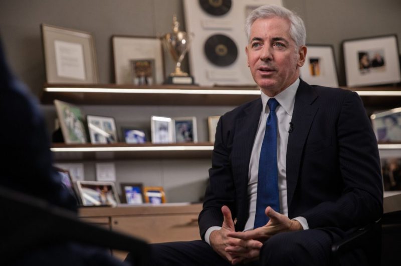 Bill Ackman in his office discussing his concentrated investment approach and AI strategy