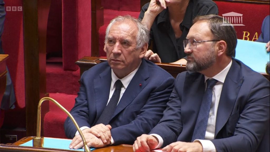 François Bayrou waiting for French vote result