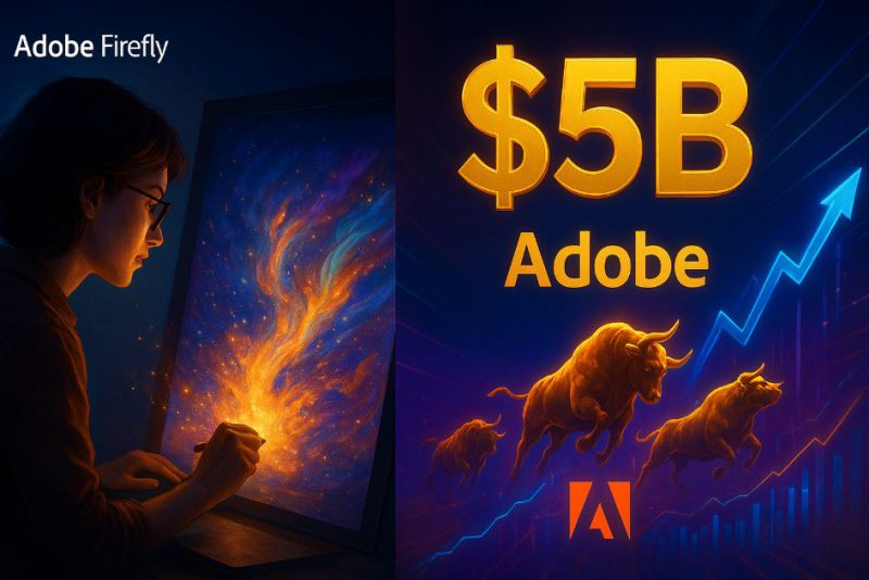 designer using Adobe Firefly's generative fill to magically transform a blank canvas into stunning artwork