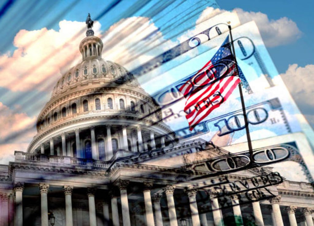 US Flag Capitol Hill