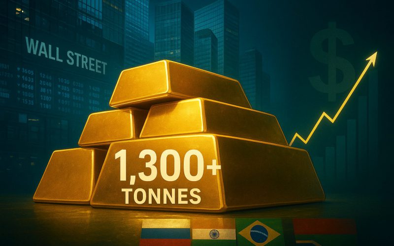 Wall Street Buys 1,300+ Tonnes of Gold Before BRICS Currency Launch