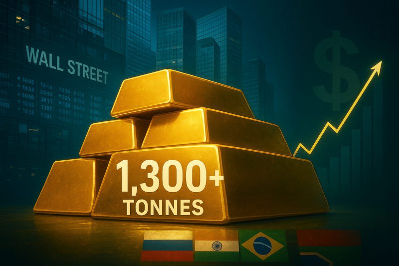 Wall Street Buys 1,300+ Tonnes of Gold Before BRICS Currency Launch