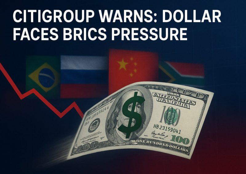 Citigroup US Dollar Outlook Signals Urgent Threat from BRICS Shift