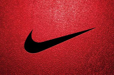Nike logo on basketball