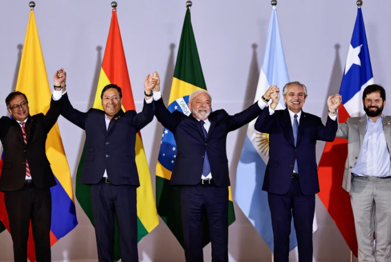 south america summit leaders flags