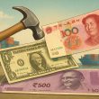 US Dollar Indian Rupee Chinese Yuan Currency