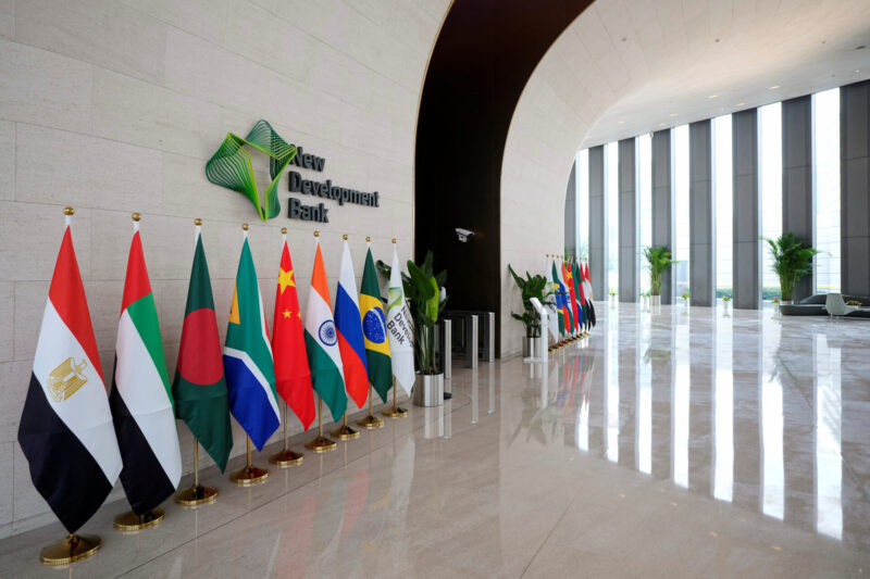 brics countries flags new development bank NDB