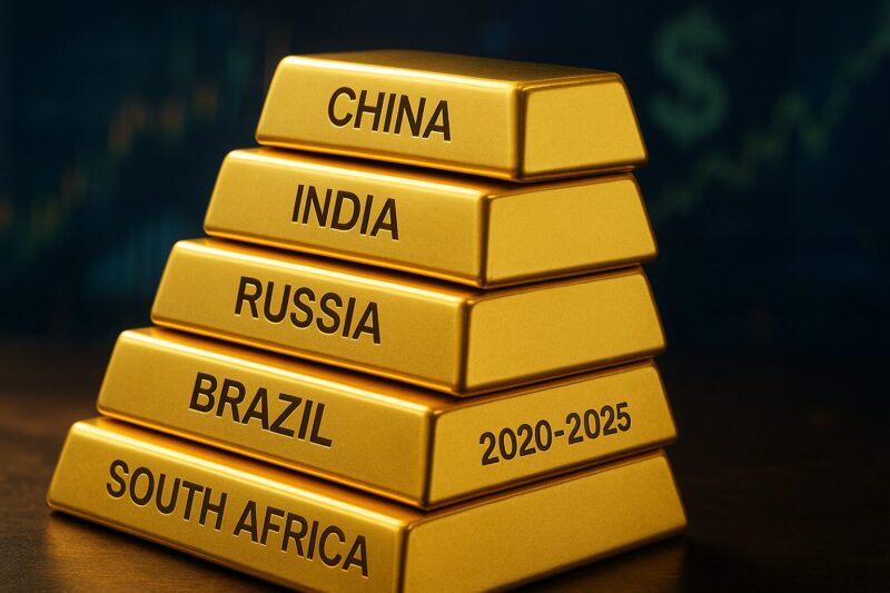 BRICS Gold 2020-2025 Purchases Reach 870t: Major Blow to Dollar Dominance