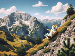 Shiba Inu falling