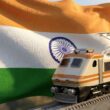 Train Railway India Flag