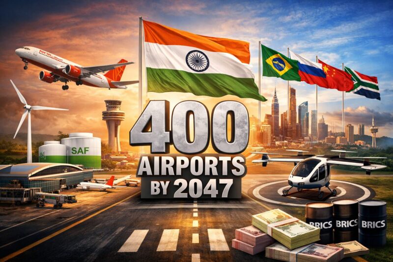 India’s 400 Airport Push By 2047 Lifts BRICS Global South Ambitions