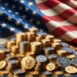US Flag Gold and Silver Coins