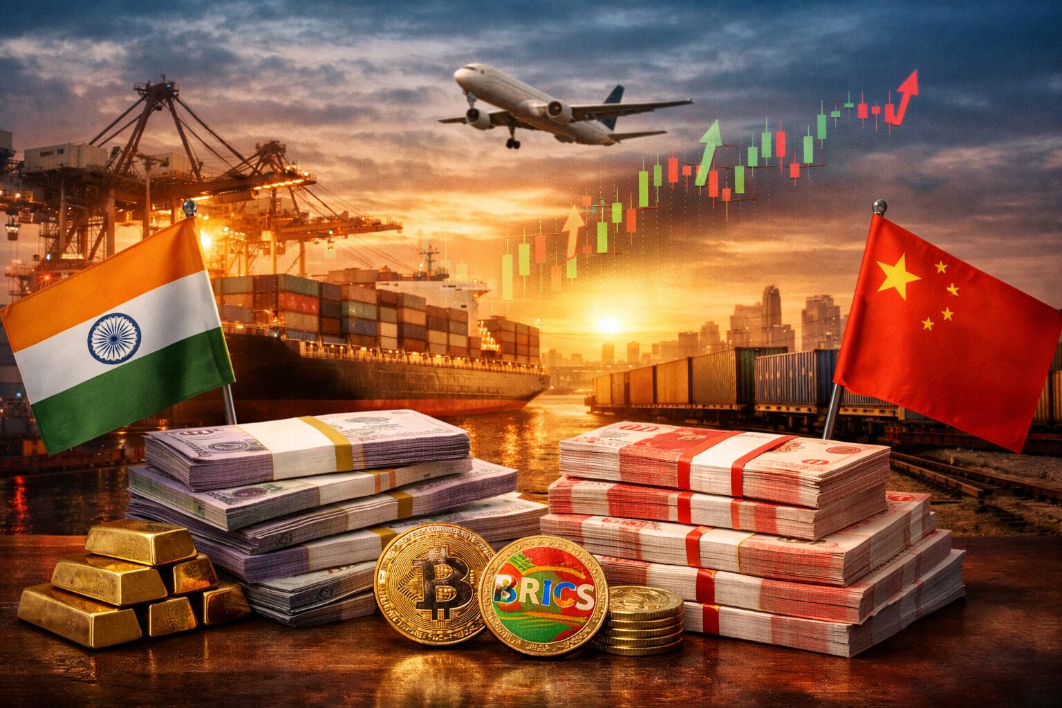 India, China Hit $155B BRICS Trade Record, Imports Surge 43% in 2026