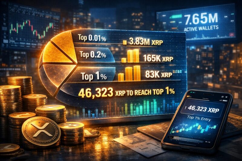 New XRP Rich List Reveals the Exact XRP Needed to Enter the Top 1%