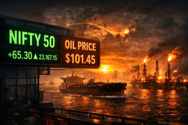 Nifty 50 Edges Higher as Brent Crude Stays Above $100