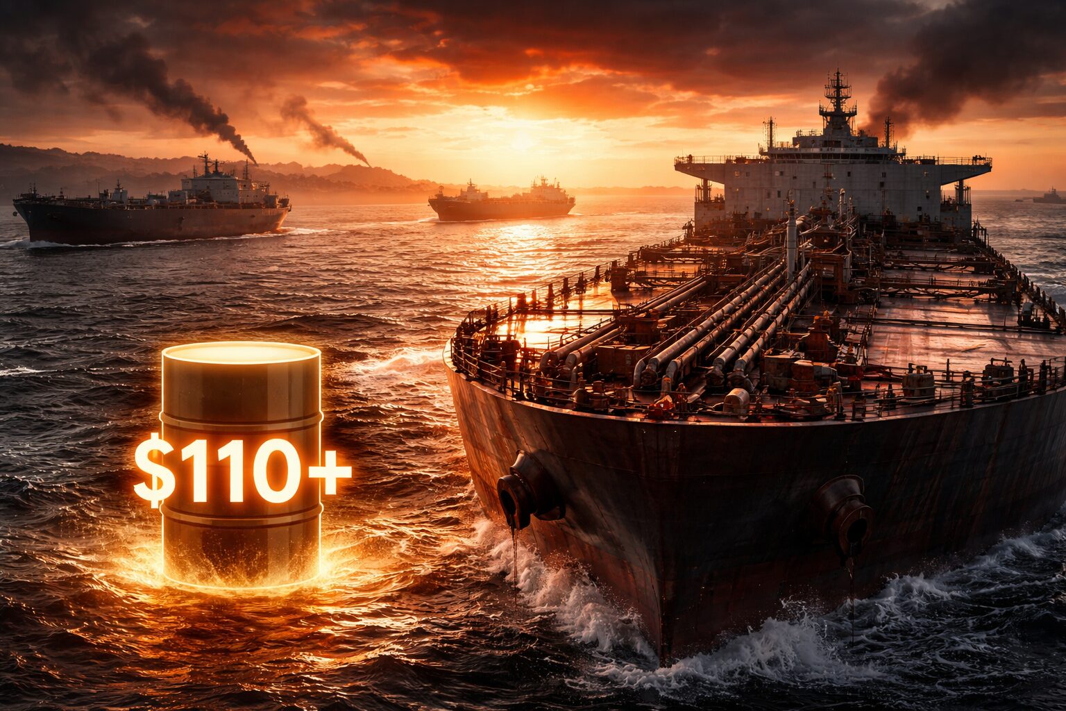 Oil Prices Top $110 Amid Iran War, Trump Shrugs Off Spike