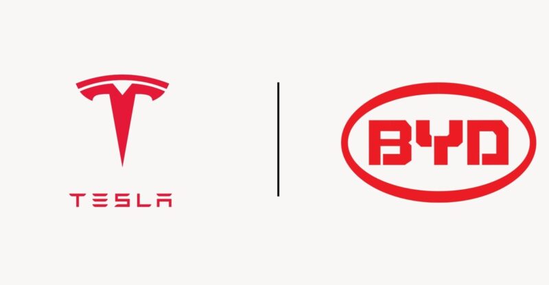 BYD TESLA LOGO