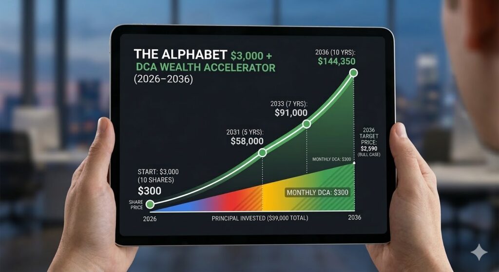 google alphabet stock dca 2026 to 2036 returns watcher guru analysis
