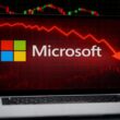 msft microsoft stock red
