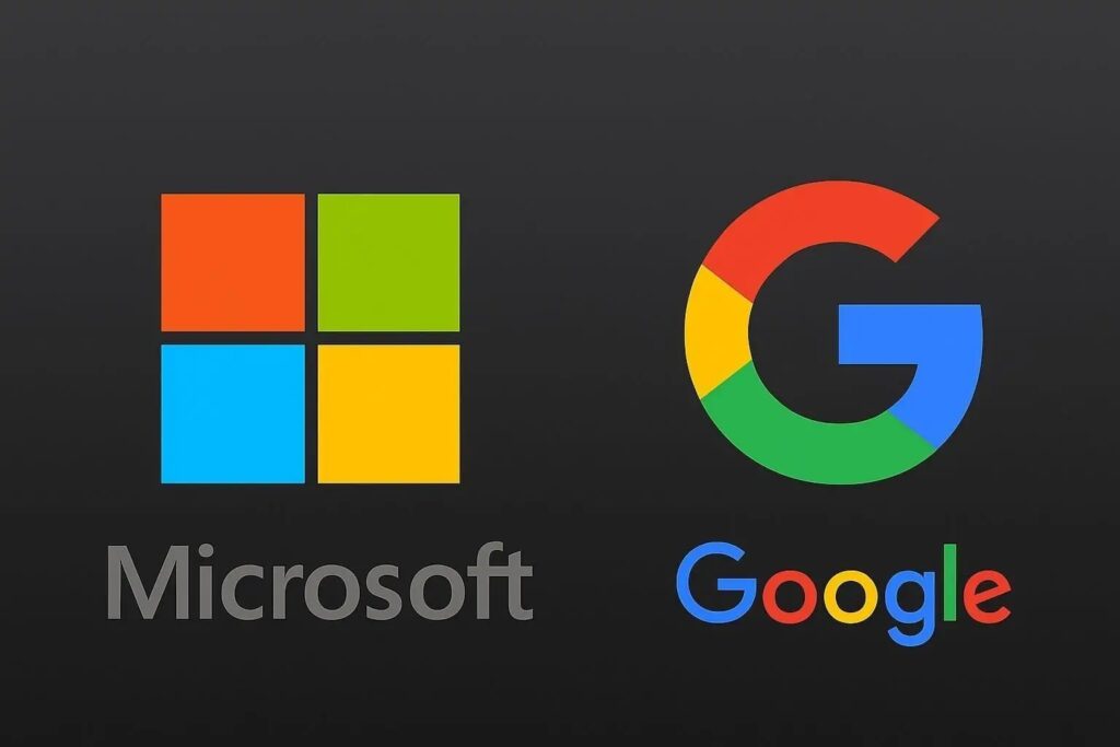 microsoft google stock