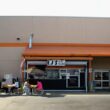 LJs Lil Cafe shed home decor parking lot burrito