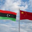 China Libya Flags