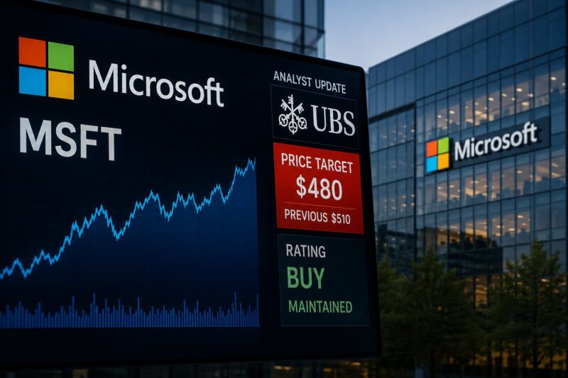 Is Microsoft Stock About to Rebound After UBS's Target Cut to $480