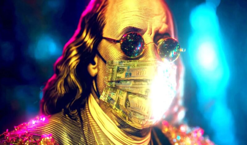 us dollar cool sunglasses mask usd currency greenback