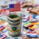 us dollar usa flag america