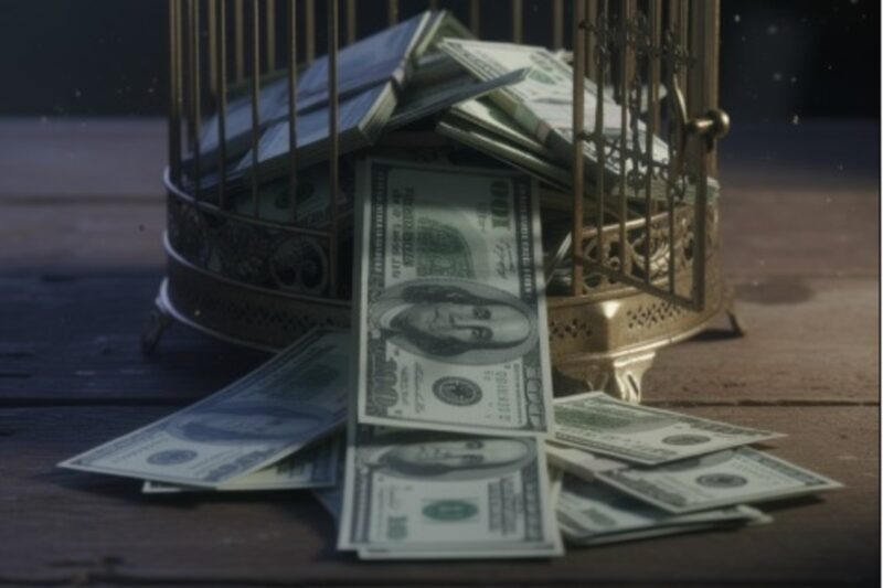 us dollar in cage