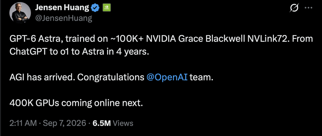 Nvidia Nears All Time High After OpenAI Launches GPT 6 Astra